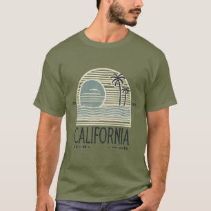 Cute Modern California Beach Design   Palm Trees & T-Shirt