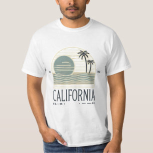 Cute Modern California Beach Design   Palm Trees & T-Shirt