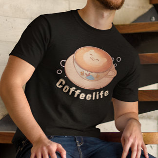 Cute & Modern Coffee lover T-Shirt
