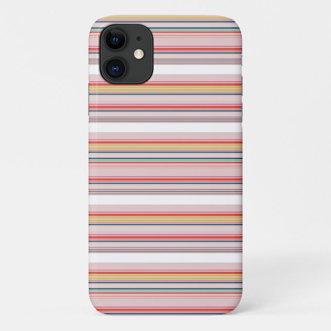 Cute modern colourful stripes Case-Mate iPhone case (Back)