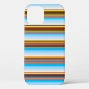 Cute modern colourful stripes iPhone 12 pro case