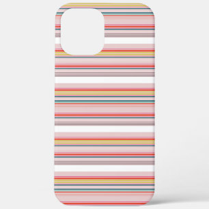 Cute modern colourful stripes iPhone 12 pro max case