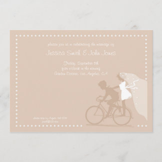 CUTE Modern Couple on Bicycle Save the Date