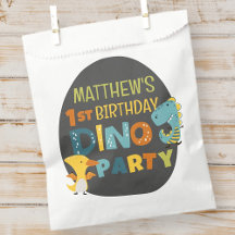 Cute Modern Dino Dinosaur Kid's Birthday Party