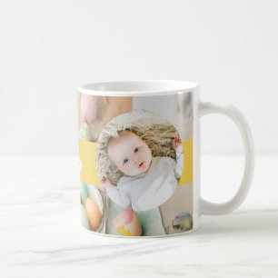 Cute Modern Easter collage scrapbook photo Coffee Mug