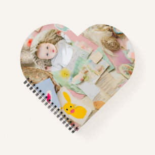 Cute Modern Easter collage scrapbook photo  Notebook
