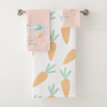 Cute Modern Easter Personalized Bath Towel Set<br><div class="desc">Elegant Modern Easter design. Matching products can be found in Modern Easter collection.</div>