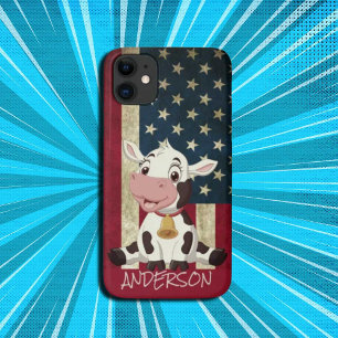 Cute Modern Elegant American Personalized iPhone 11 Case