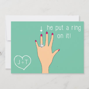 Cute Modern Engagement Announcements