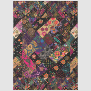 Cute Modern Floral Fun Boho Design Decoupage Tissue Paper