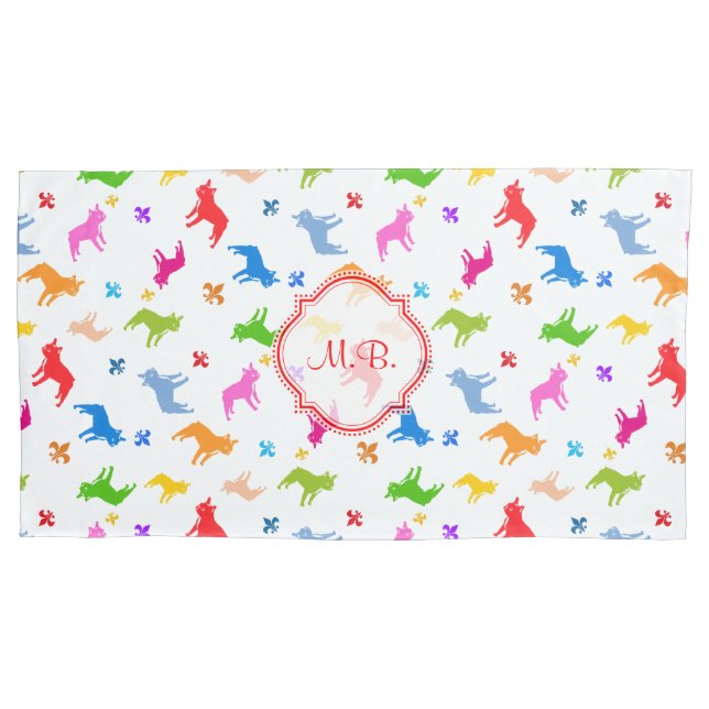 cute modern french bulldog pillow pillowcase (Front)