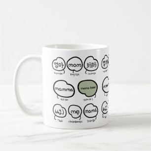 Cute Modern Handwritten Mom Typography Coffee Mug
