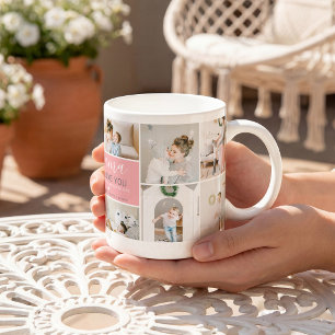 Cute Modern Mama Photo Collage Gift Coffee Mug