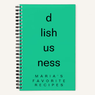 Cute Modern Minimalist D Lish Us Ness Notebook