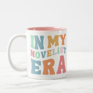 Cute Modern Novelist  Two-Tone Coffee Mug