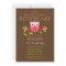 Cute Modern Owl Birthday Party Invitations