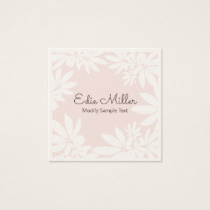 Cute Modern Pale Pink  Floral Script Font 