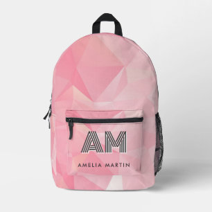 Cute Modern Pastel Rose Printed Backpack