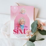 Cute Modern Photo Arch 60th Birthday Invitation<br><div class="desc">Cute Modern Photo Arch 60th Birthday Invitation</div>