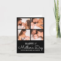 Cute Modern Photo Collage Happy First Mothers Day