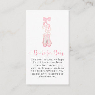 Cute Modern Pink Tutu Ballerina Ballet Girl  Enclosure Card