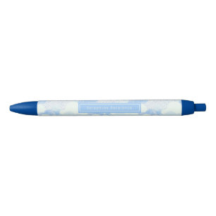 Cute Modern Rain Clouds Personalized Name Black Ink Pen