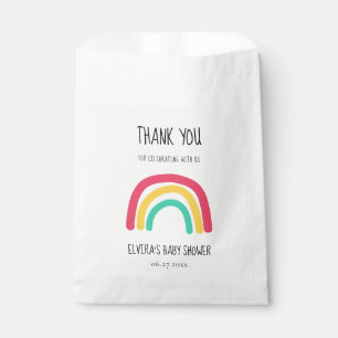 Cute modern rainbow Baby shower Favour Bag
