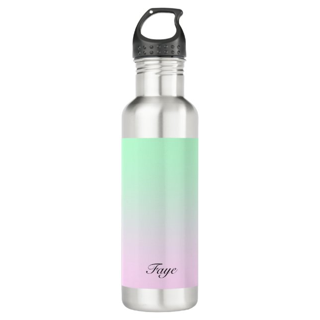 Cute Modern Rainbow gradient colour background nam 710 Ml Water Bottle (Front)