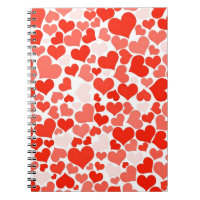 Cute Modern Red Heart Pattern