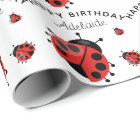 Cute Modern Red Ladybug Personalized