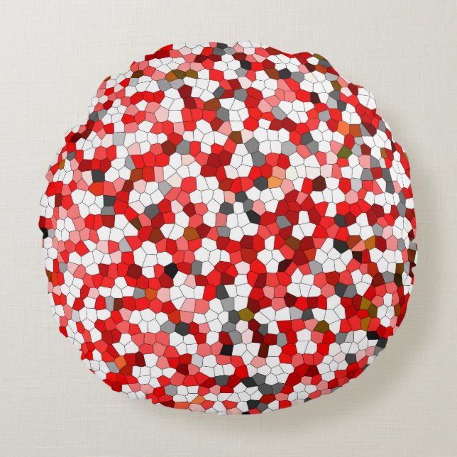 Cute Modern Trendy Pattern Round Pillow (Front)
