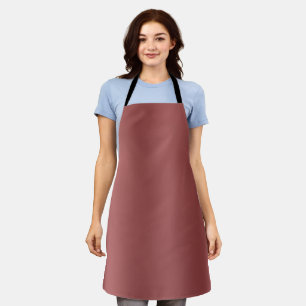 Cute Modern Watercolor gradient solid red colour Apron