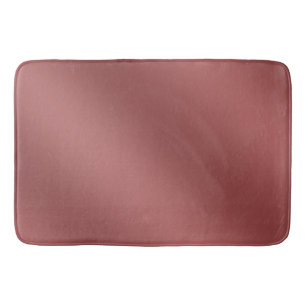 Cute Modern Watercolor gradient solid red colour Bath Mat