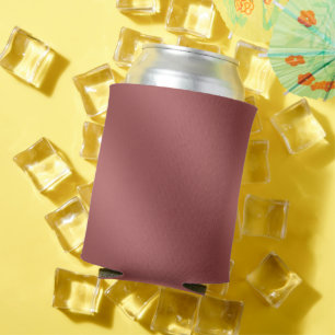 Cute Modern  Watercolor gradient solid red colour  Can Cooler