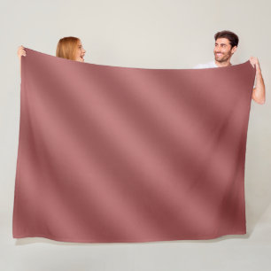 Cute Modern Watercolor gradient solid red colour Fleece Blanket