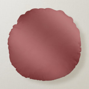 Cute Modern  Watercolor gradient solid red colour  Round Pillow