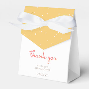  Cute Modern Yellow Wild One Sloth Baby Shower Favor Box