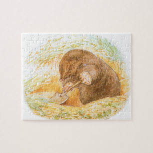 Cute Mole (Animal Art for Kids) (Beatrix Potter) Jigsaw Puzzle