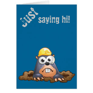 Cute Mole Digging Cartoon