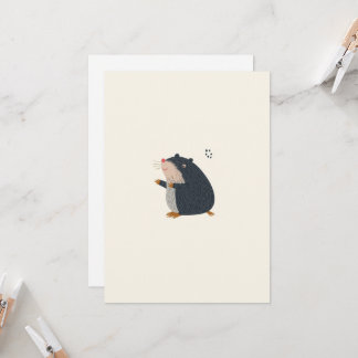 Cute Mole Greeting Card – Invitation Card