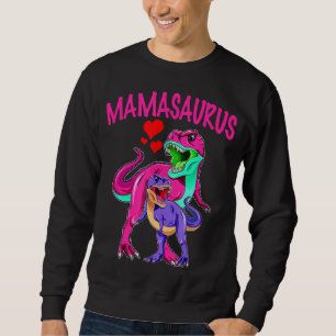 Cute Mom and Child T-Rex Dinosaur Sweatshirt