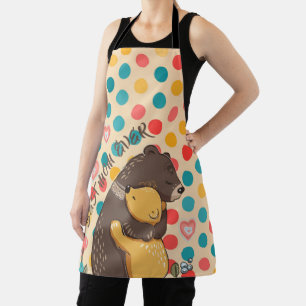 Cute mom Apron, mother day gift, Best mom ever Apron