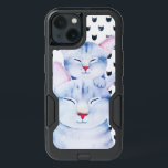 Cute Mom Baby Cat Love Watercolor<br><div class="desc">A mother's love for her kitten.</div>