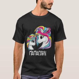 Cute Mom Baby Mama Unicorn Funny Mamacorn Gift For T-Shirt
