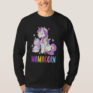 Cute Mom Baby Mama Unicorn Mamacorn for men women T-Shirt