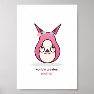 Cute Mom Birthday Present Poster