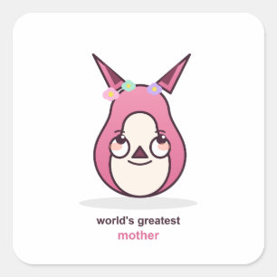 Cute Mom Birthday Present Square Sticker