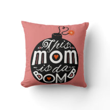 Cute Mom da Bomb Modern Typography Mothers Day