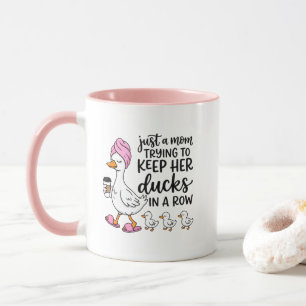 Cute Mom duck word art Mug