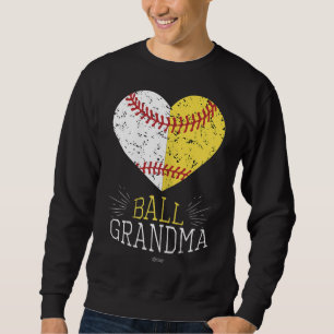 Cute Mom Funny Baseball Ball Grandma Softball Gift Sweatshirt